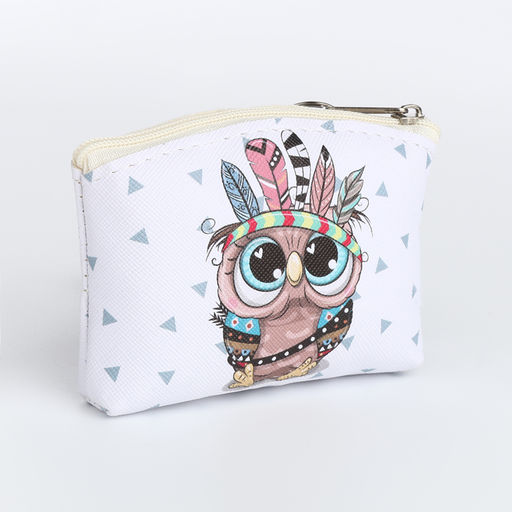 Цена за 2 шт. Кошелёк детский «Совушки» Выбражулька, маленький, монетница, МИКС