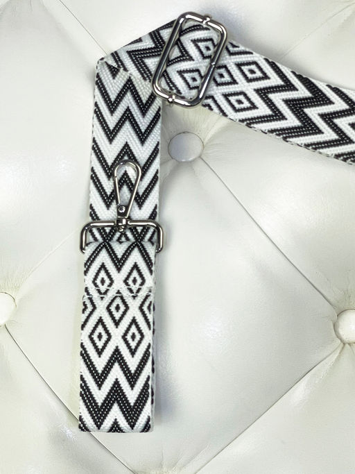 LACCOMA ремень 1000-ромб-3,8-коричн/бел полиэстр