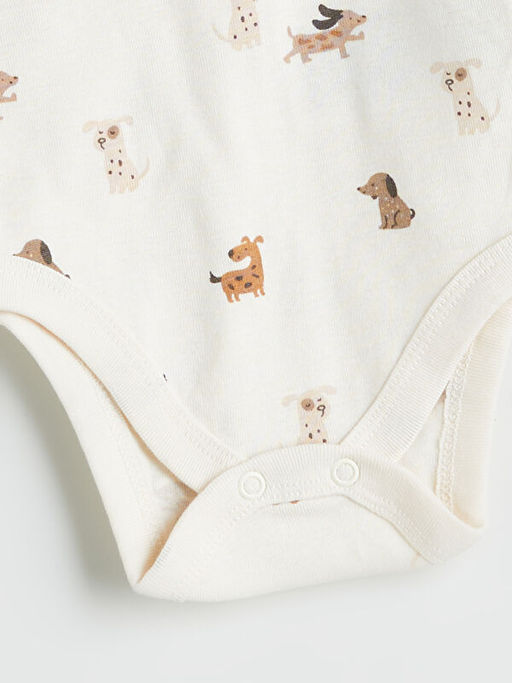 Bisiklet Yaka Erkek Bebek ??t??tl? Bodysuit