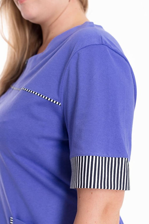 Халат М325194лс лиловый/синий - Елена фото 4