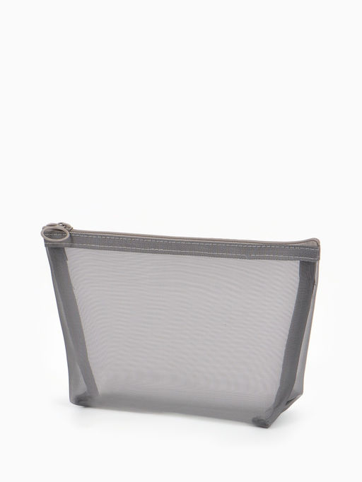 Косметичка дор Сетка 17*6,5*13,5, отд на молнии, серый