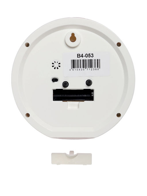 Будильник «Альпака», плавный ход, d=15 см, розовый