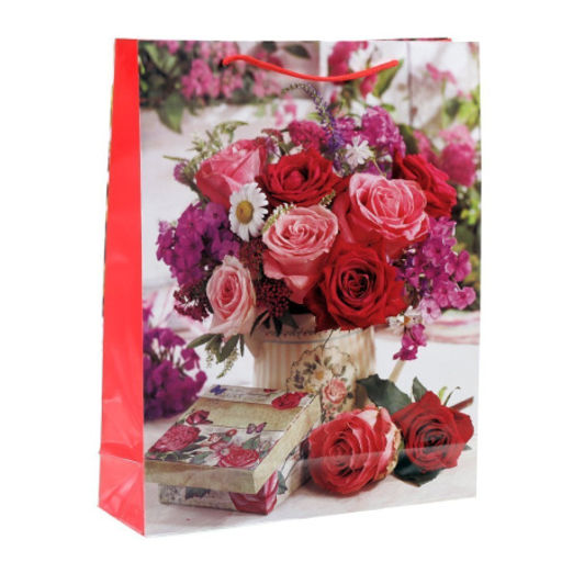 Цена за 12 шт. Пакет подарочный 26x32x9см / 459M /уп 12/960/ микс - Галеонтрейд фото 3