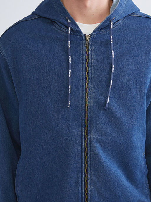 Rahat Kal?p Kap??onlu Erkek Jean Ceket