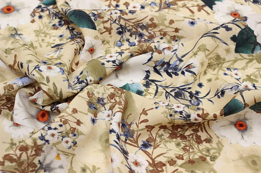 Штапель Премиум (Digital) Элис, ш.1.45м, вискоза-100%, 100гр/м.кв - Купава фото 5