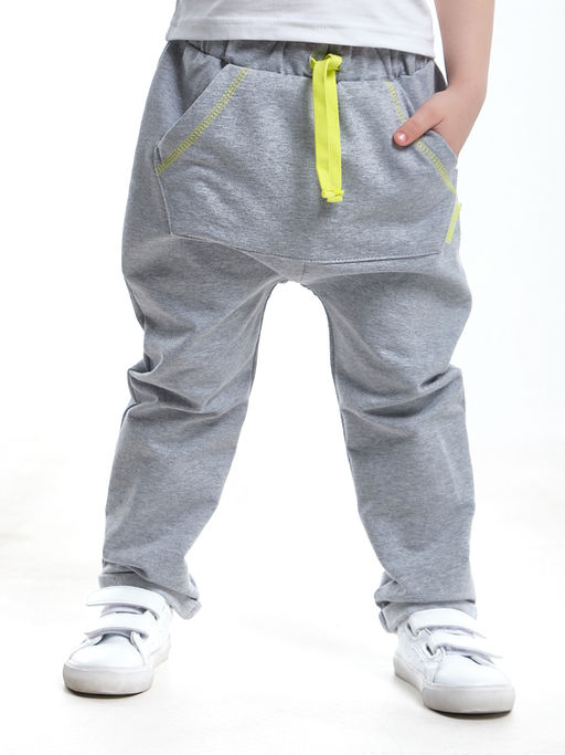 Брюки на резинке с подворотом UD 7333 черн.меланж - Mini maxi фото 11