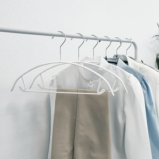 Набор вешалок метал., 6 шт., с закругленными плечиками, перекладиной и крючками Valiant  фото 31