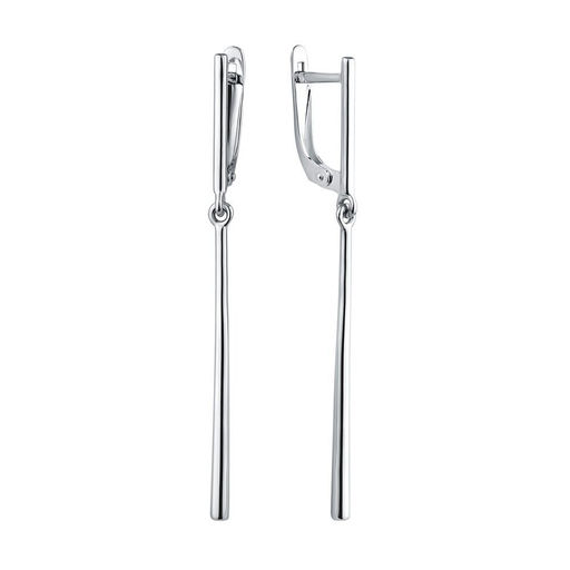 Серьги из серебра без вставки, Л-21367