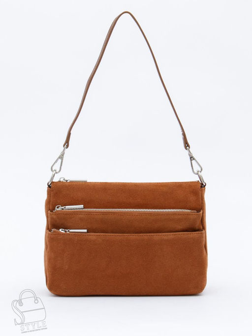 Сумка женская кожаная 8269PEF brown Polina&Eiterou  в Новосибирске