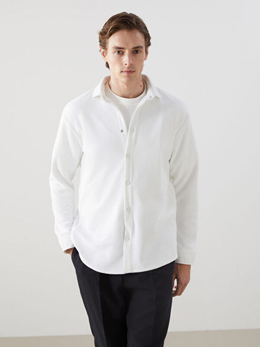 Regular Fit Uzun Kollu Gabardin Erkek G?mlek