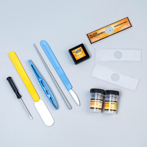 Микроскоп детский, кратность увеличения до 1200х, белый, с подсветкой