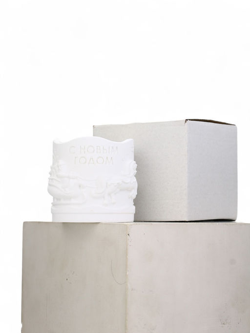 Свеча «Новый год», аромат цитрус, гипс