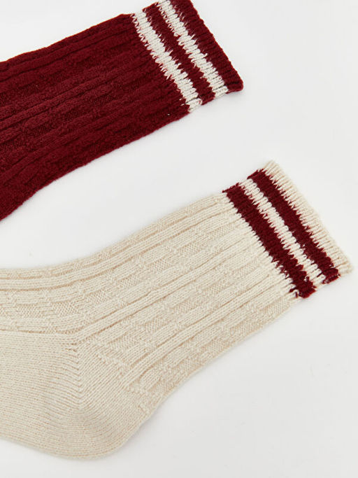 ?izgili Kad?n Soket ?orap 2li