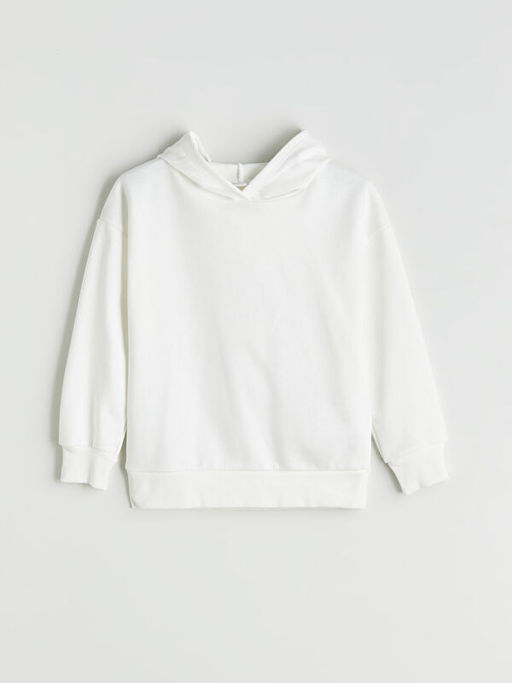 Kap??onlu Basic K?z ?ocuk Sweatshirt