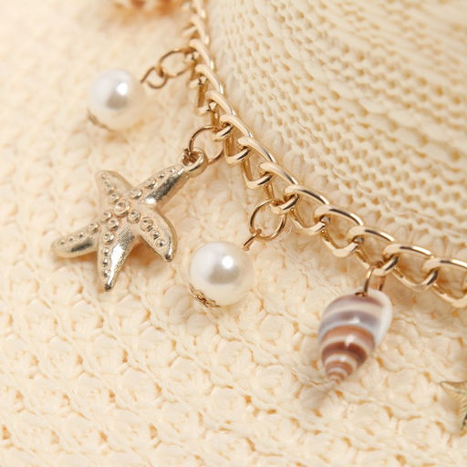 Шляпа женская летняя MINAKU цв.молочный, размер 56-58  фото 4