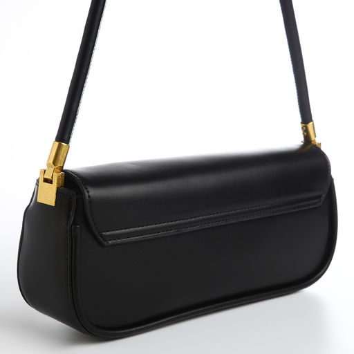 Сумка женская, багет, на магните, цвет чёрный - Simaland фото 2