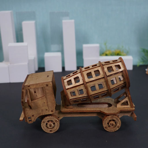 REZARK BIR-014 Пазл 3D 102 элемент. Бетономешалка