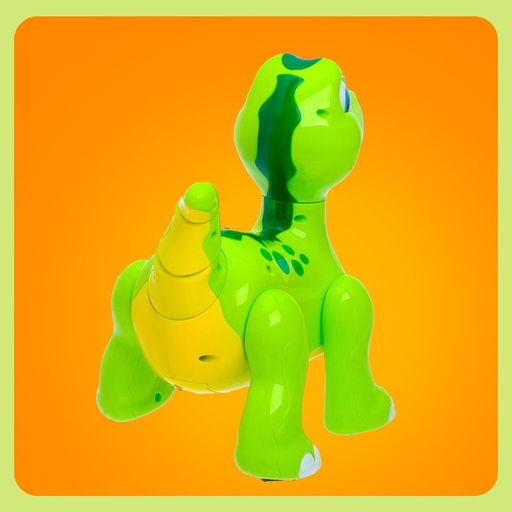 Робот динозавр Умный питомец ZHORYA, программируемый, на пульте управления, интерактивный: звук, свет, на батарейках, на русском языке - Simaland фото 7