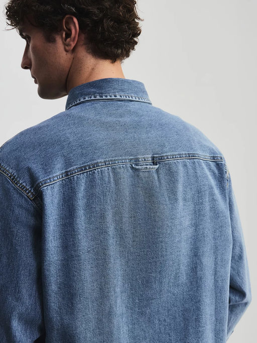 Джинсовая рубашка / Zarina  фото 7