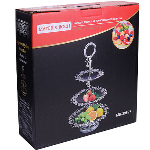 30827 Конфетница 3-х ярусная 34х34х63,5см MB (х6) - Mayer&boch фото 4
