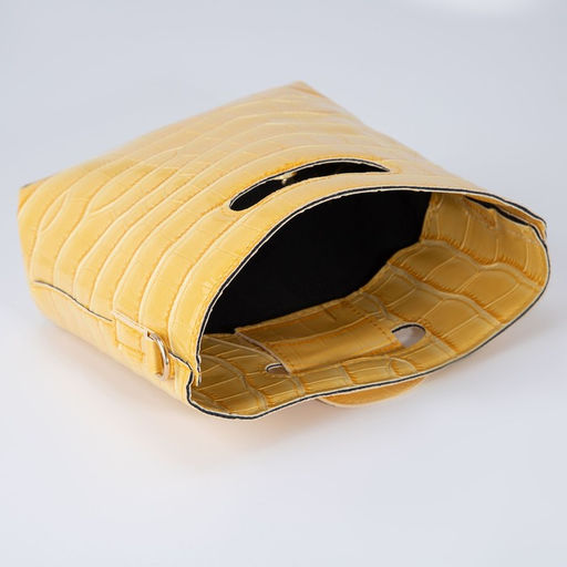 Сумка женская на магните, цвет жёлтый