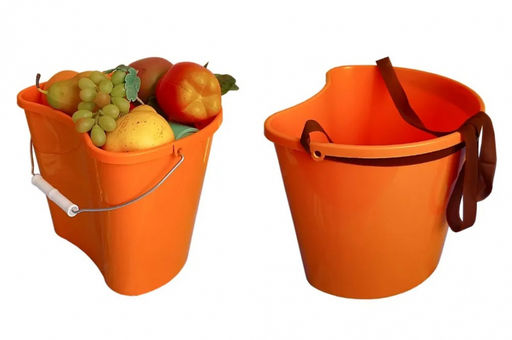 Ведро 6,5л/6,0 для сбора ягод (с лентой) арт. Бр110, Бр110/1