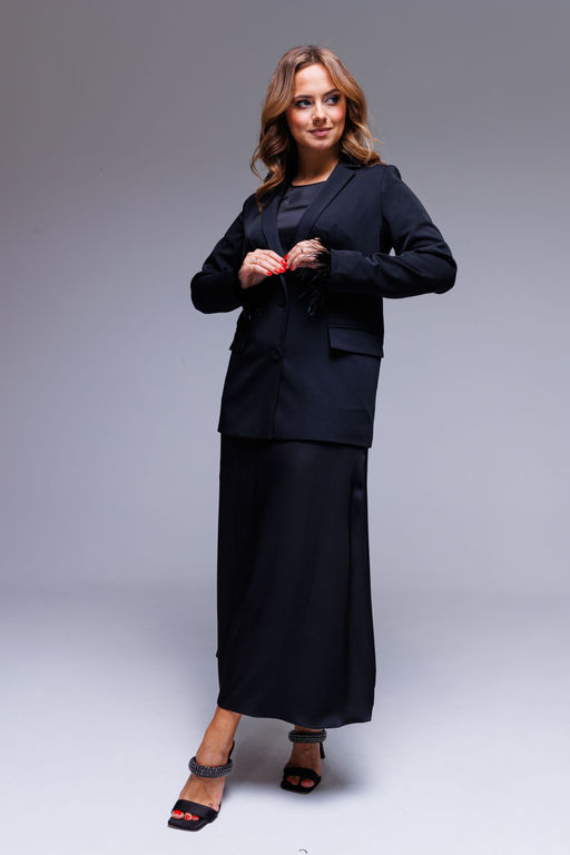 Жакет AURA 1084-176 черный  фото 6