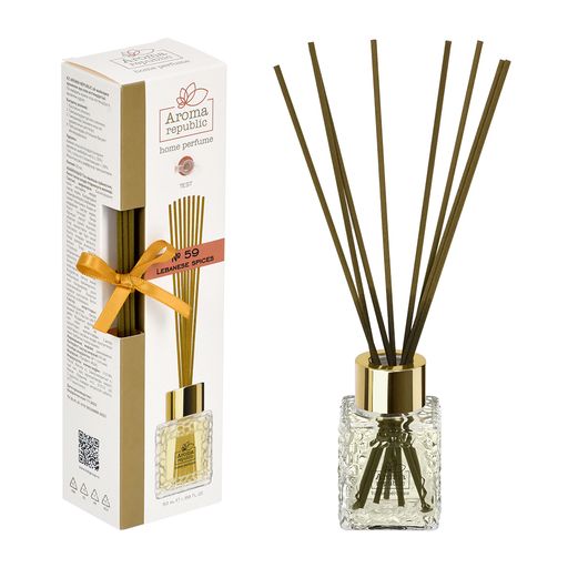 Ароматический диффузор в стеклянном флаконе 50 мл,№59 Lebanese spices