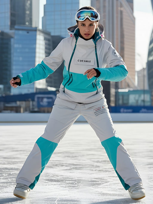 Горнолыжный комбинезон женский зимний голубого цвета 2320Gl - Chunmai фото 28