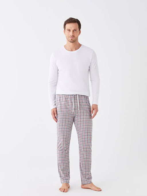 Standart Kal?p Ekose Erkek Pijama Alt