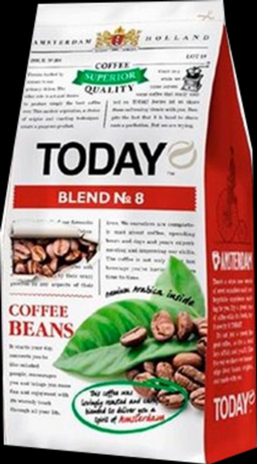 TODAY. Blend 8 зерновой 200 гр. мягкая упаковка НИДЕРЛАНДЫ