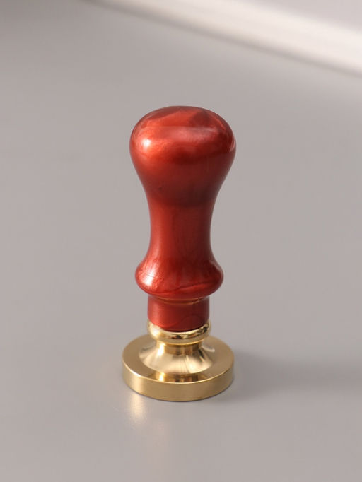 Печать для сургуча с пластиковой ручкой «Буква T на вензеле», 2.5×2.5×6.3 см