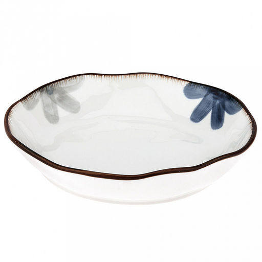 Аквилегия Тарелка глубокая фарфоровая д175мм h35мм, 420мл, с деколью, волнистый край, отводка (Китай) - Домашняя мода фото 2