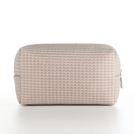 Косметичка на молнии женская, с подкладом, маленькая, бежевая - Simaland фото 2
