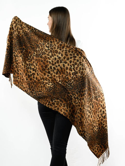 Яркий палантин с анималистичным принтом - Pretty mania фото 6