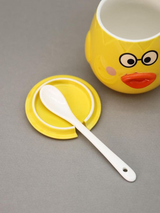 Кружка Cutie duckling, glasses, yellow (400 ml)