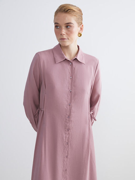 Modal Kar???ml? G?mlek Elbise