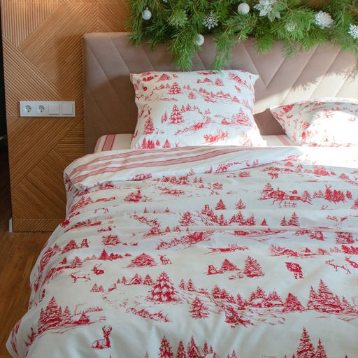 Постельное бельё Этель Евро Русская деревенька 200х217 см, 220х240 см, 70х70 см - 2 шт, бязь  фото 6