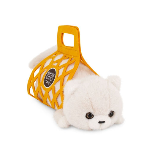 Мягкая игрушка «Кот Барсик» в сумке, белый, 35 см