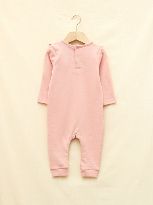 Bisiklet Yaka Uzun Kol Bask?l? K?z Bebek Tulum - Waikiki фото 2