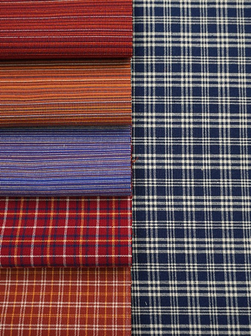 Набор тканей для рукоделия Пестрядь этнографическая под домоткань №1, 45*30 см, 6 шт - Купава фото 2