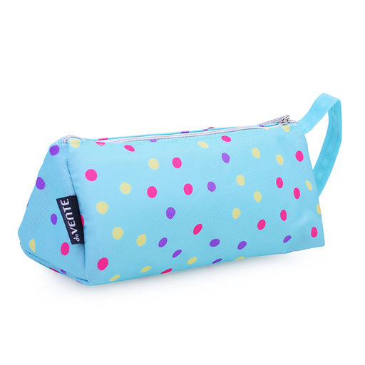 Пенал "Candy Cat" 21x8,5x8,5 см, треугольный для 70 предметов, плотный износостойкий текстиль, на молнии, с ручкой, наружный объемный карман на молнии с плавающей перегородкой, каучуковая аппликация