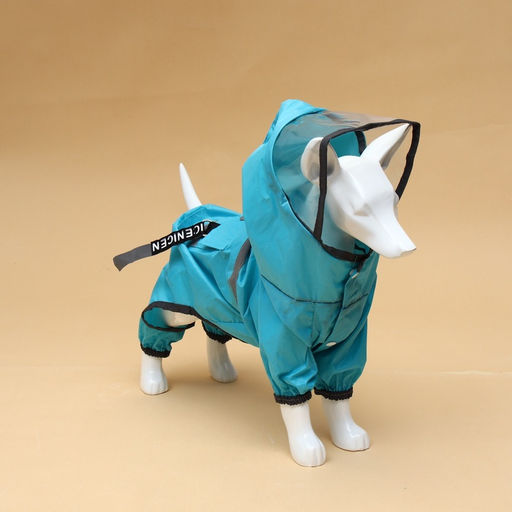 Комбинезон для собак, демисезонный с козырьком, размер S (ДС 28, Ог 41, ОШ 31 см), голубой - Simaland фото 18