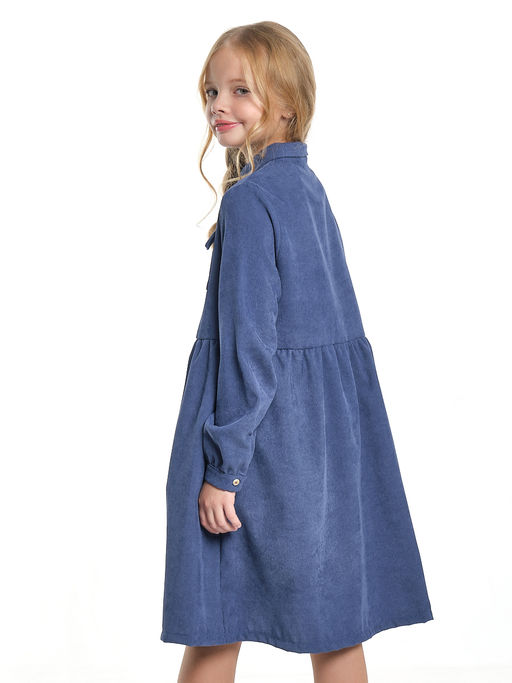 Платье для девочки нарядное вечернее детская одежда школьное UD 7382 серо-синий - Mini maxi фото 2