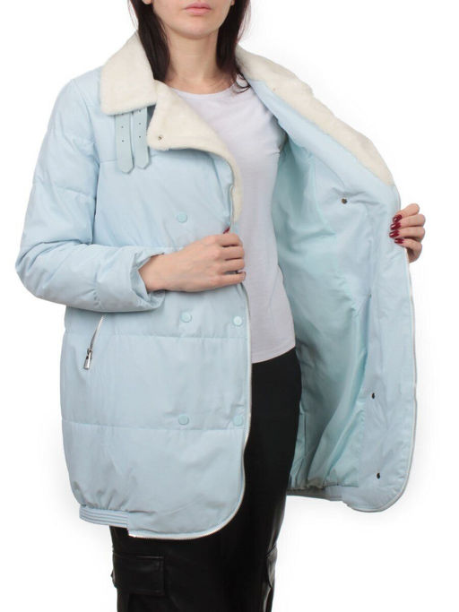 S24-236 LT. BLUE Куртка демисезонная женская (100 гр. холлофайбер) - Fashion фото 7