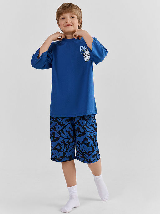 Комплект домашний для мальчиков синий - Mark formelle фото 2