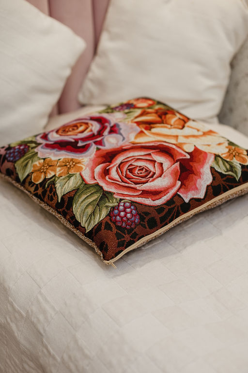 Наволочка декоративная 50х50 Розы