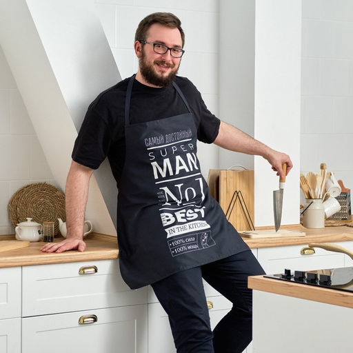 Фартук Этель Super Man, 73×71 см, 100% хлопок, саржа 190 г/м²