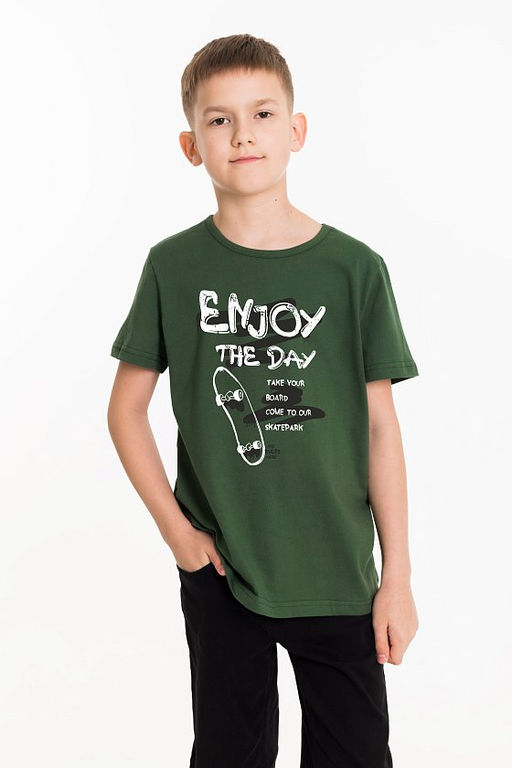 Футболка М225066Па хаки