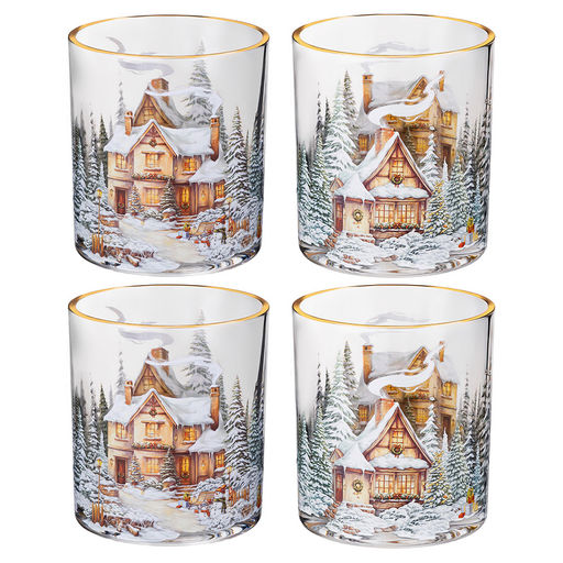 НАБОР СТАКАНОВ ИЗ 4-Х ШТ. НАКАНУНЕ РОЖДЕСТВА 320 МЛ